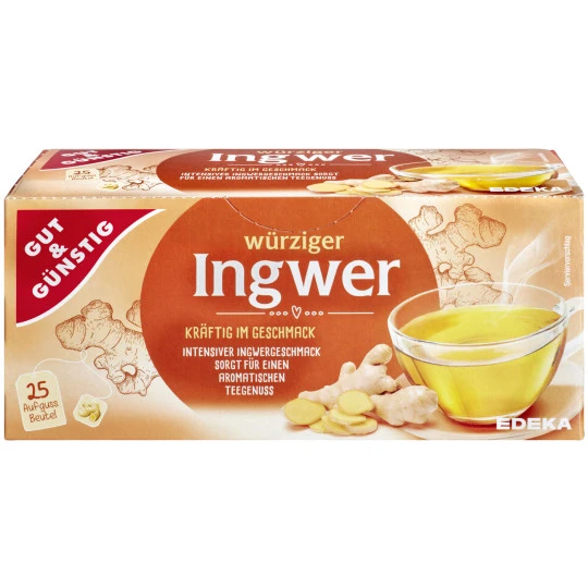 &Günstig Ingwer Tee 25ST 50G 1 &Günstig Ingwer Tee 25ST 50G