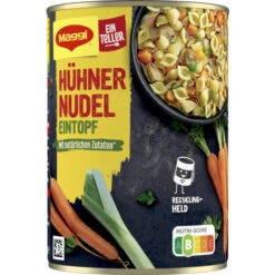 Ein Teller Hühner Nudel Eintopf 400G