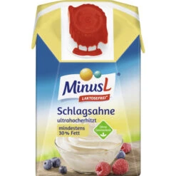 Minus L Haltbare Schlagsahne 30% Laktosefrei 200ML