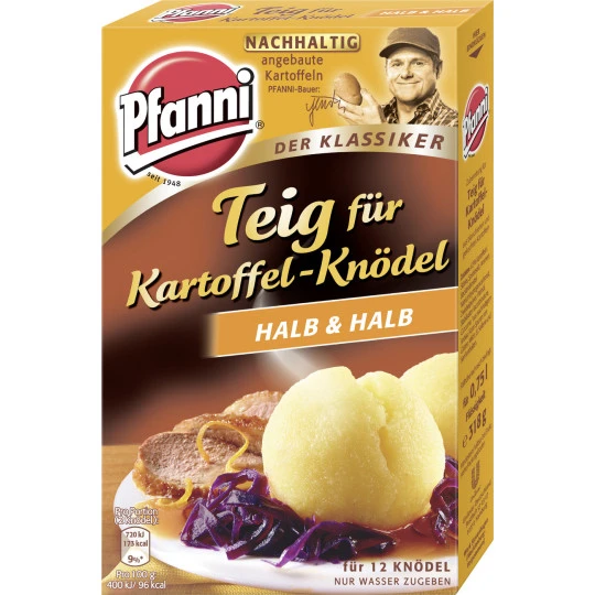 Kartoffel Knödel-Teig Der Klassiker Halb & Halb Für 12 Knödel 318G 1 Kartoffel Knödel-Teig Der Klassiker Halb & Halb Für 12 Knödel 318G